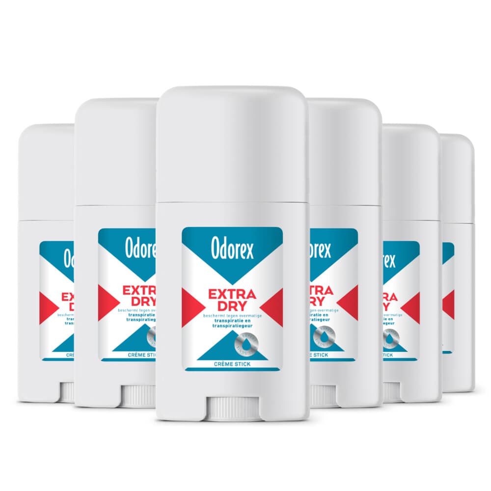 6x Odorex Extra Dry Stick 40 ml