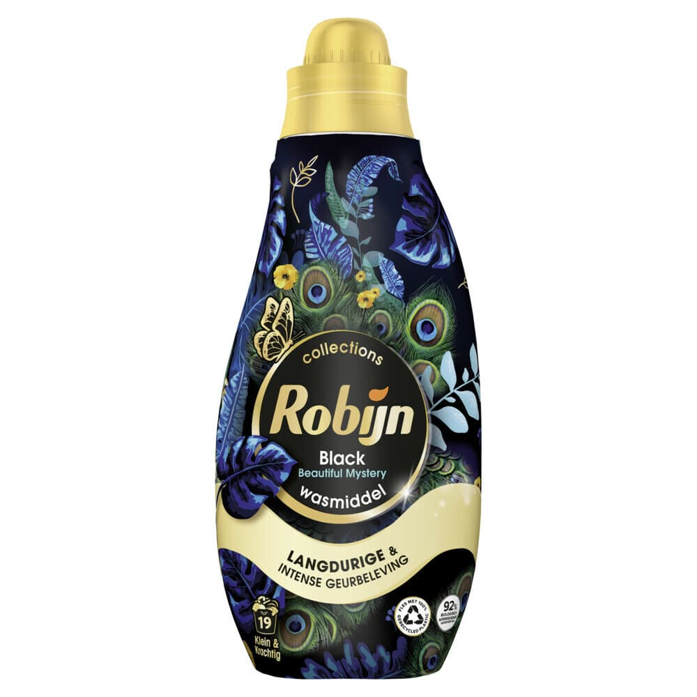2+1 gratis: Robijn Klein&Krachtig Wasmiddel Black Beautiful Mystery 19 Wasbeurten 665 ml