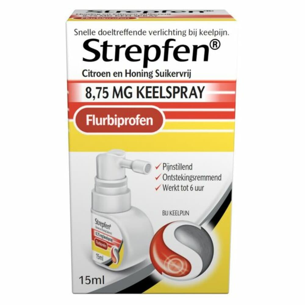 Strepfen Keelspray Citroen&Honing 15 ml