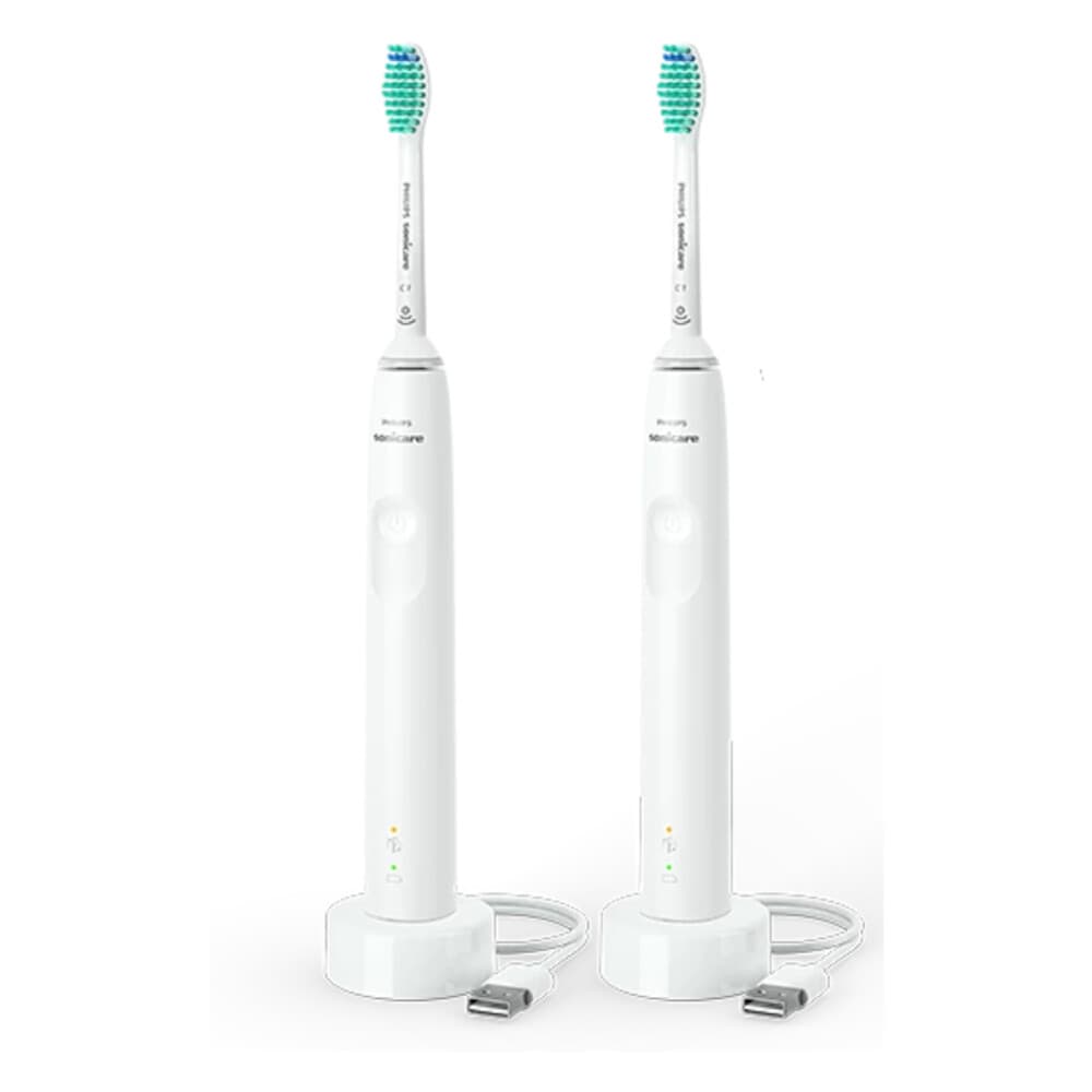 Philips Sonicare Elektrische Tandenborstel Series 3100 Wit Duopack HX3675/13 2 stuks