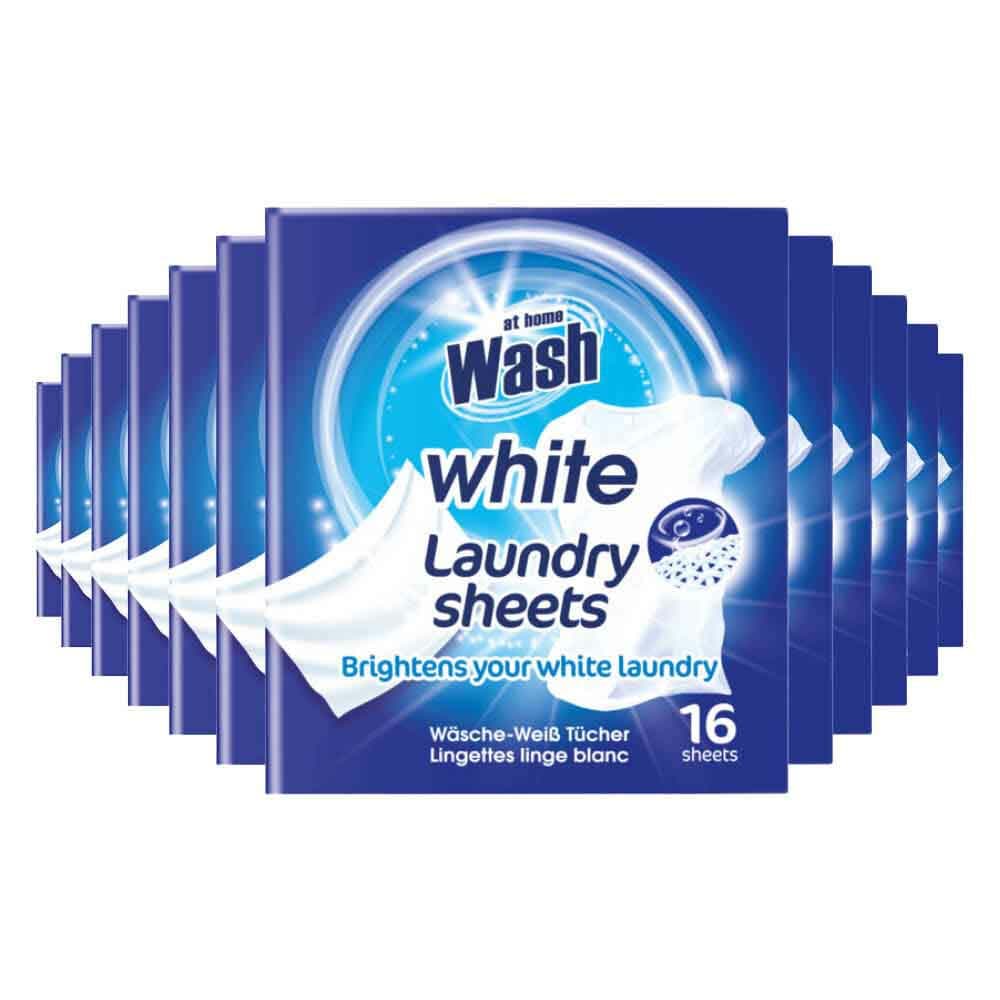 12x At Home Wasdoekjes Witte Was 16 stuks