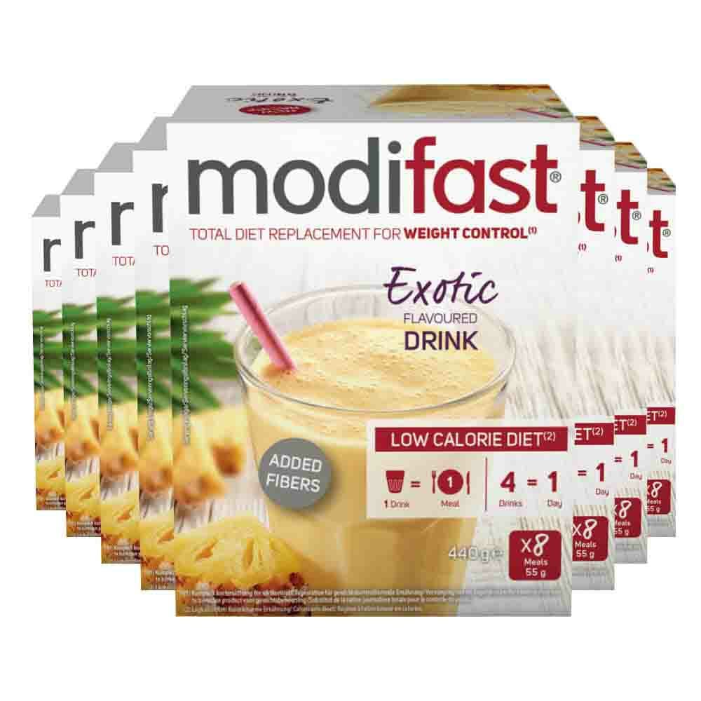 8x Modifast Intensive Milkshake Exotic 100 gr