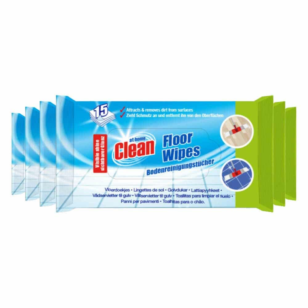 6x At Home Reinigingsdoekjes Vloer 15 stuks