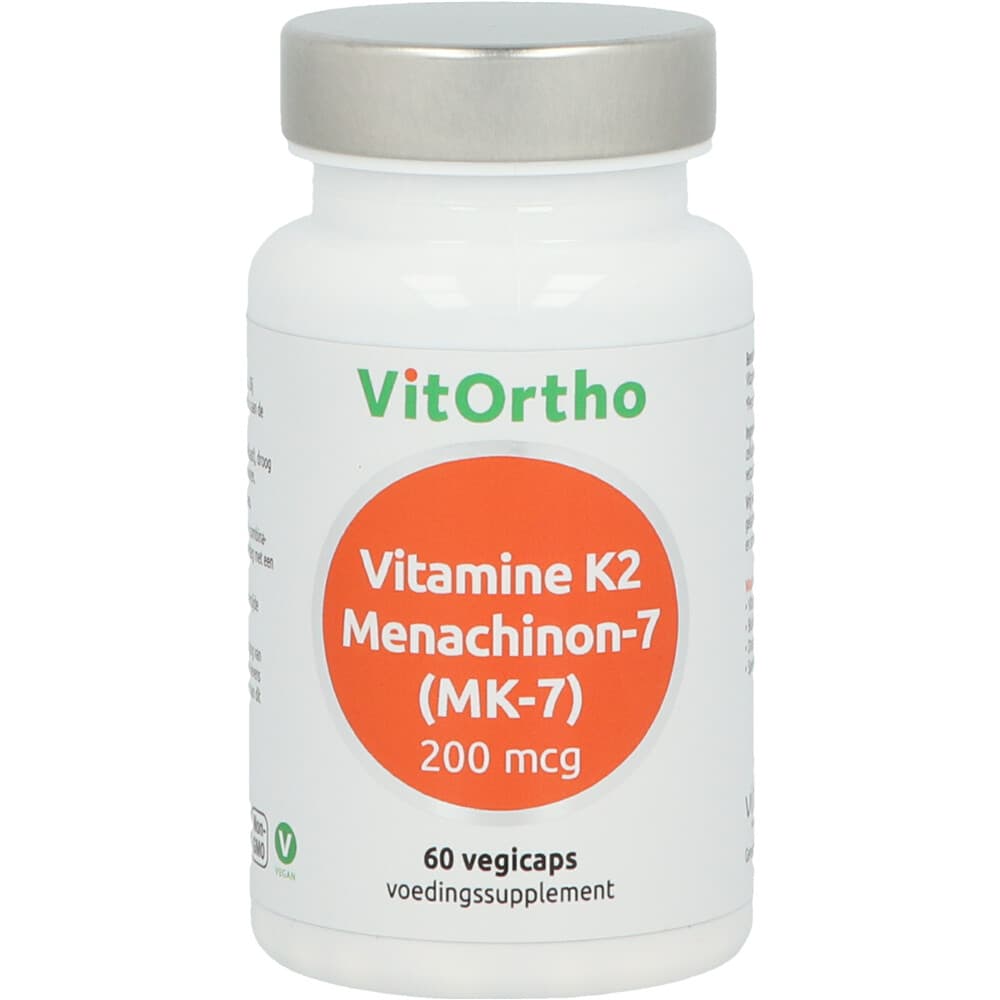 Gratis Verzending: Vitortho Vitamine K2 Menachinon 7 60 vegacapsules