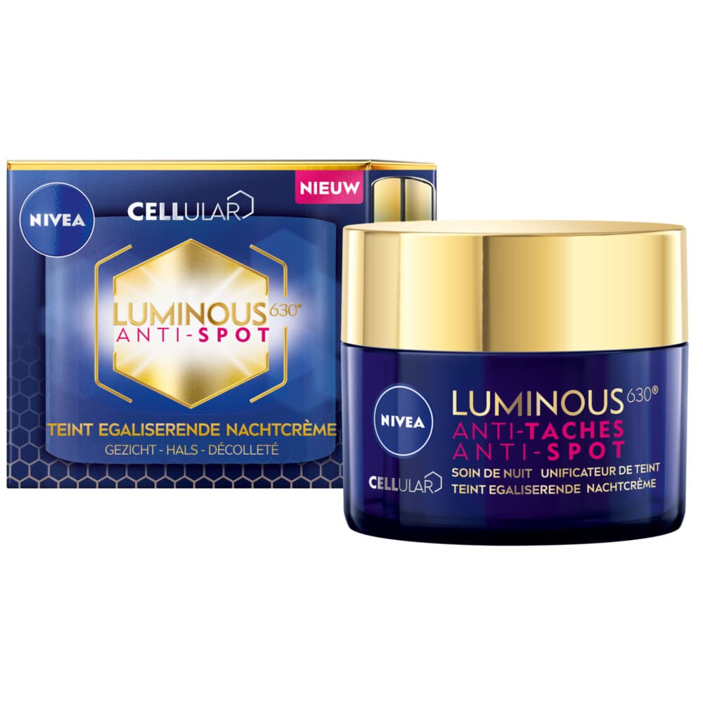 1+1 gratis: NIVEA Luminous 630 Nachtcrème Anti-Spot 50 ml