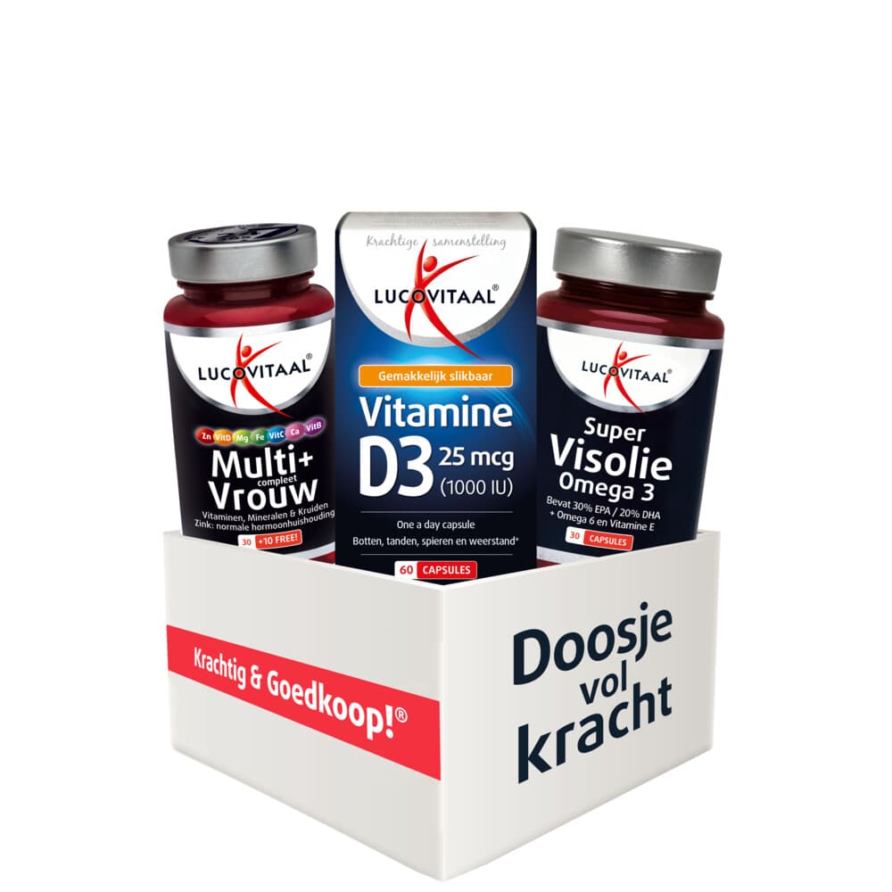 Gratis Verzending: Lucovitaal Voordeelbox Vrouw 50+ 3 stuks