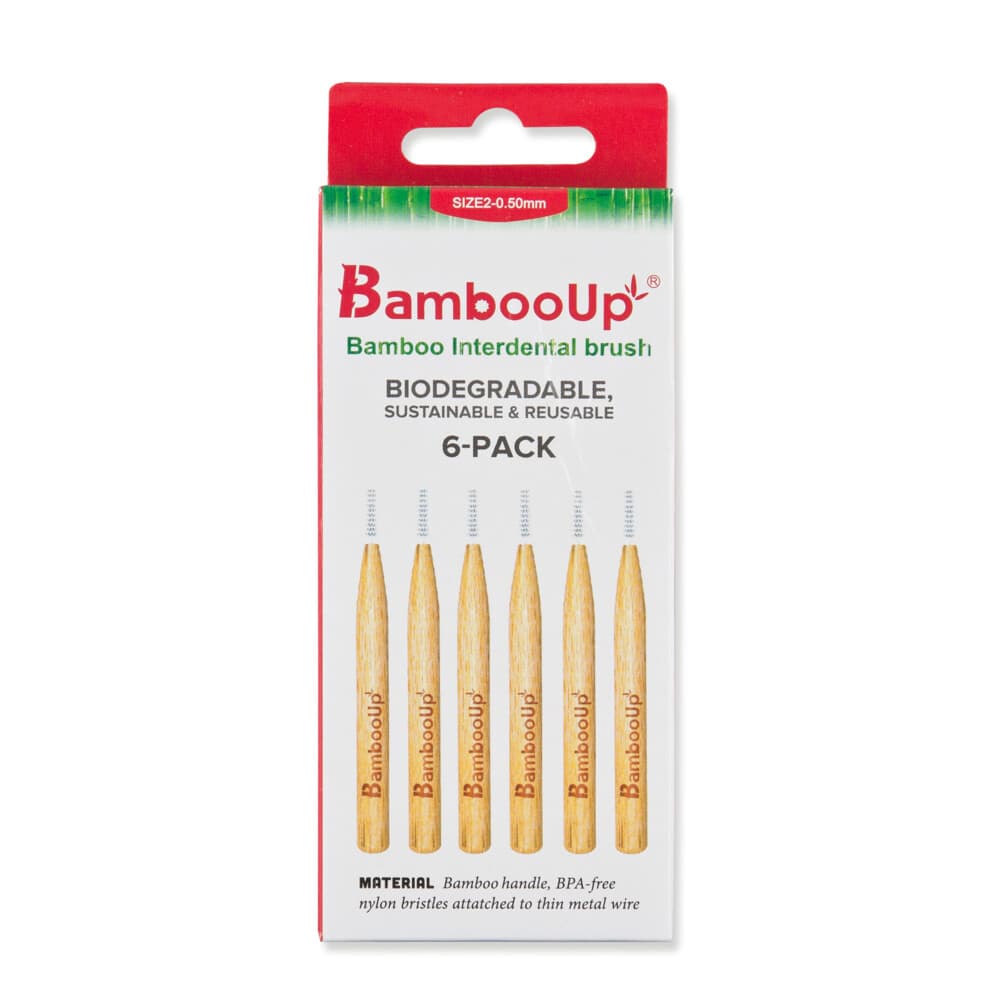 BambooUp Bamboo Interdentale Borstels 0,50mm 6 stuks