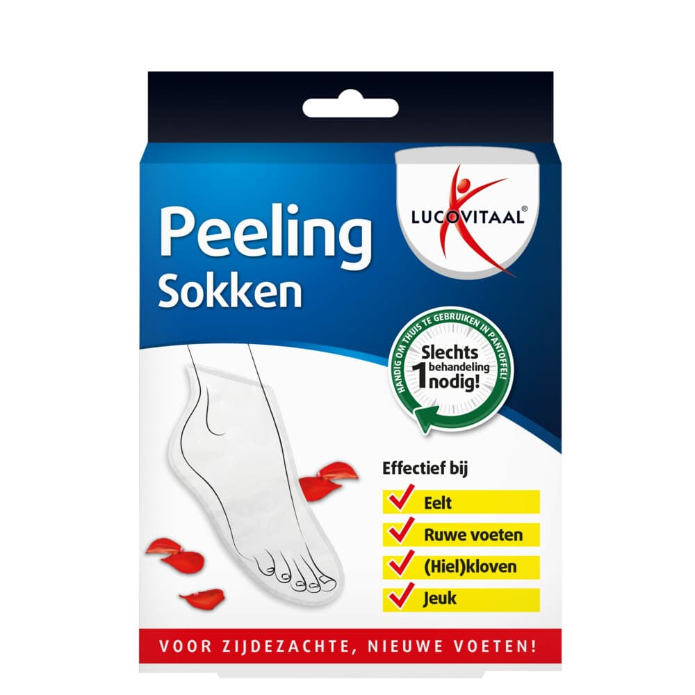 2+2 gratis: Lucovitaal Peeling Sokken 1 paar