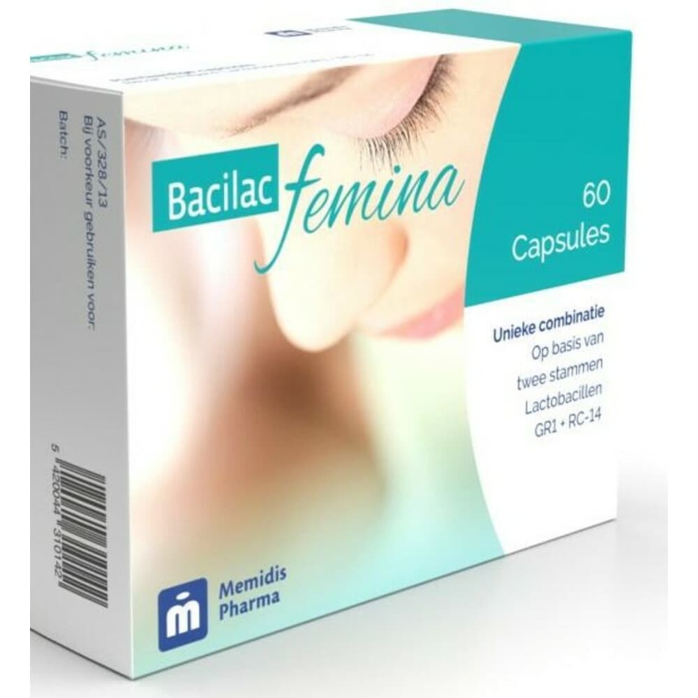 Gratis Verzending: Memidis Bacilac Femina 60 capsules