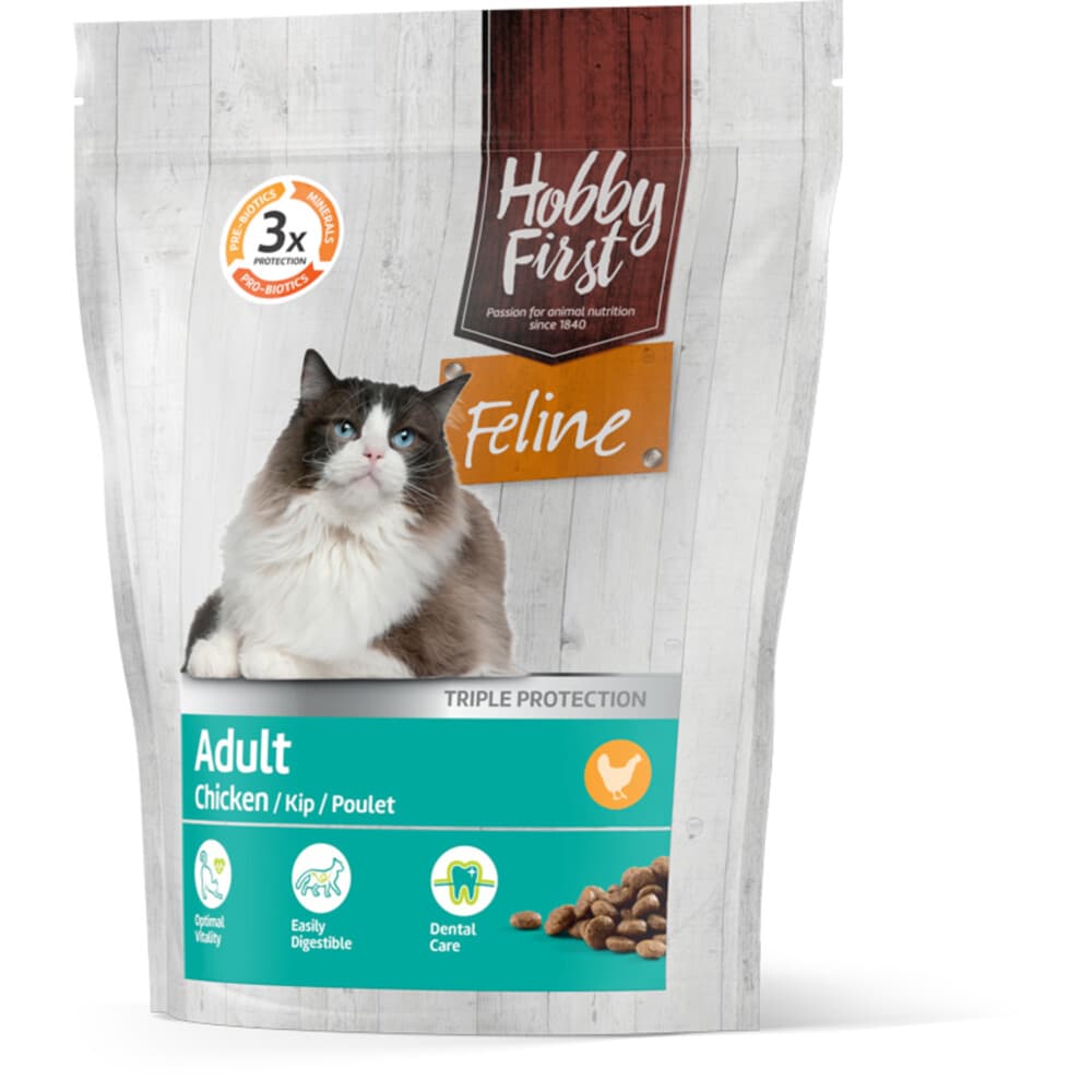 4x HobbyFirst Feline Adult Kip 800 gr