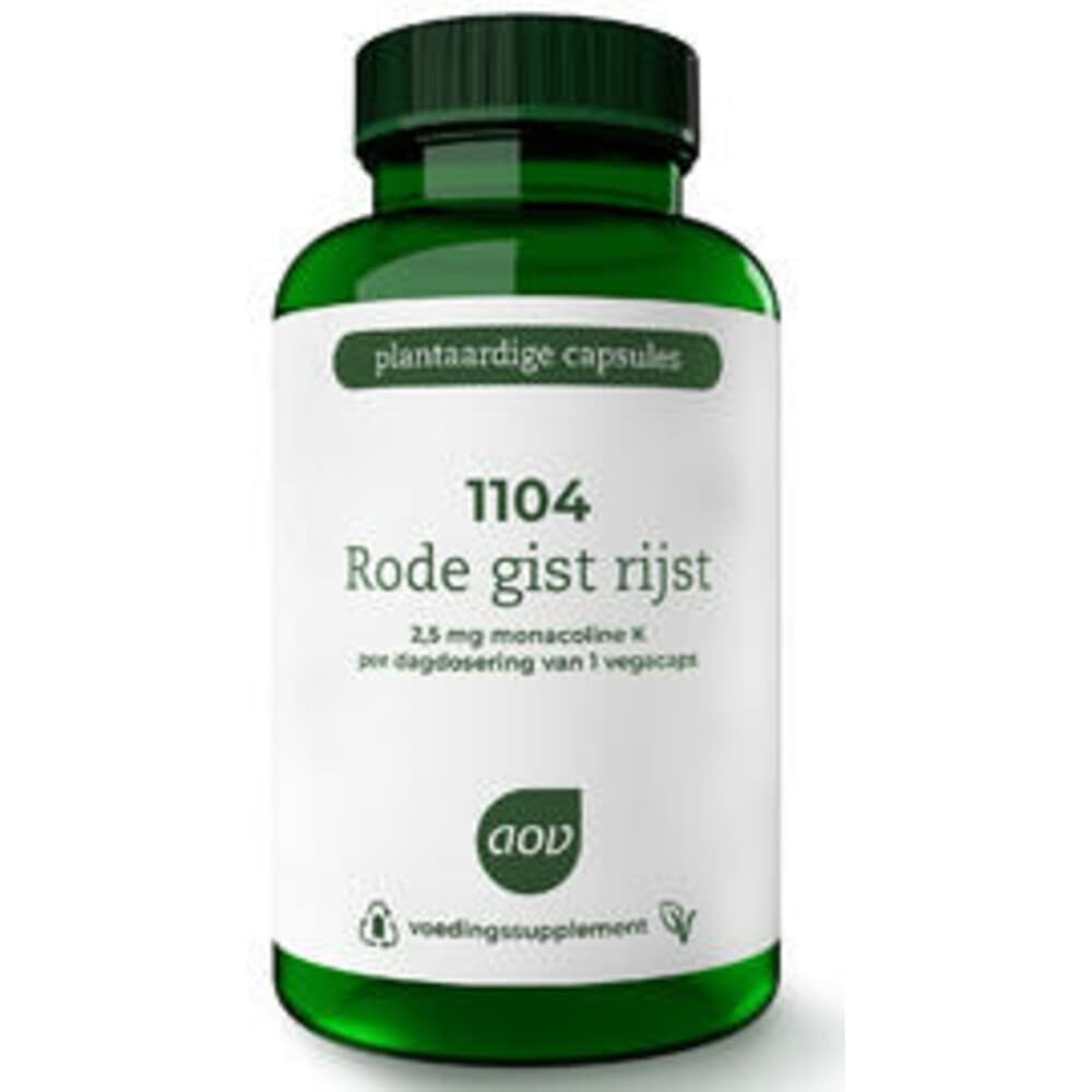 Gratis Verzending: 2x AOV 1104 Rode Gist Rijstextract 90 vegacapsules