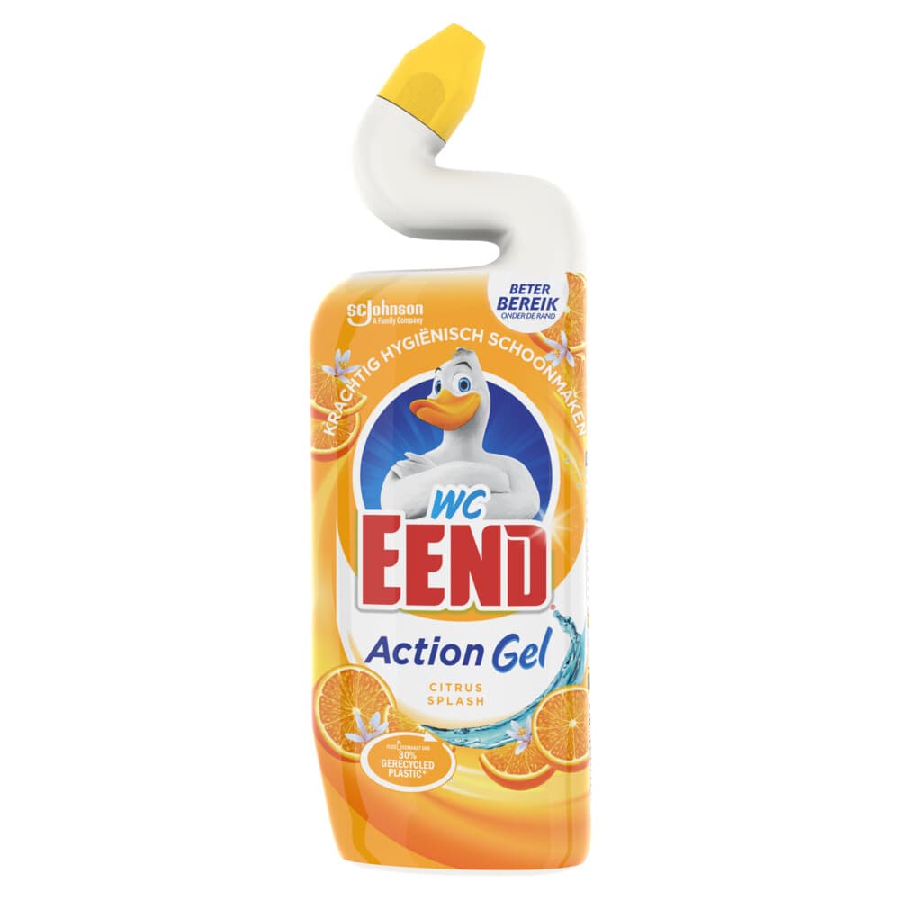 6x WC Eend Toiletreiniger Action Gel Citrus Splash 750 ml