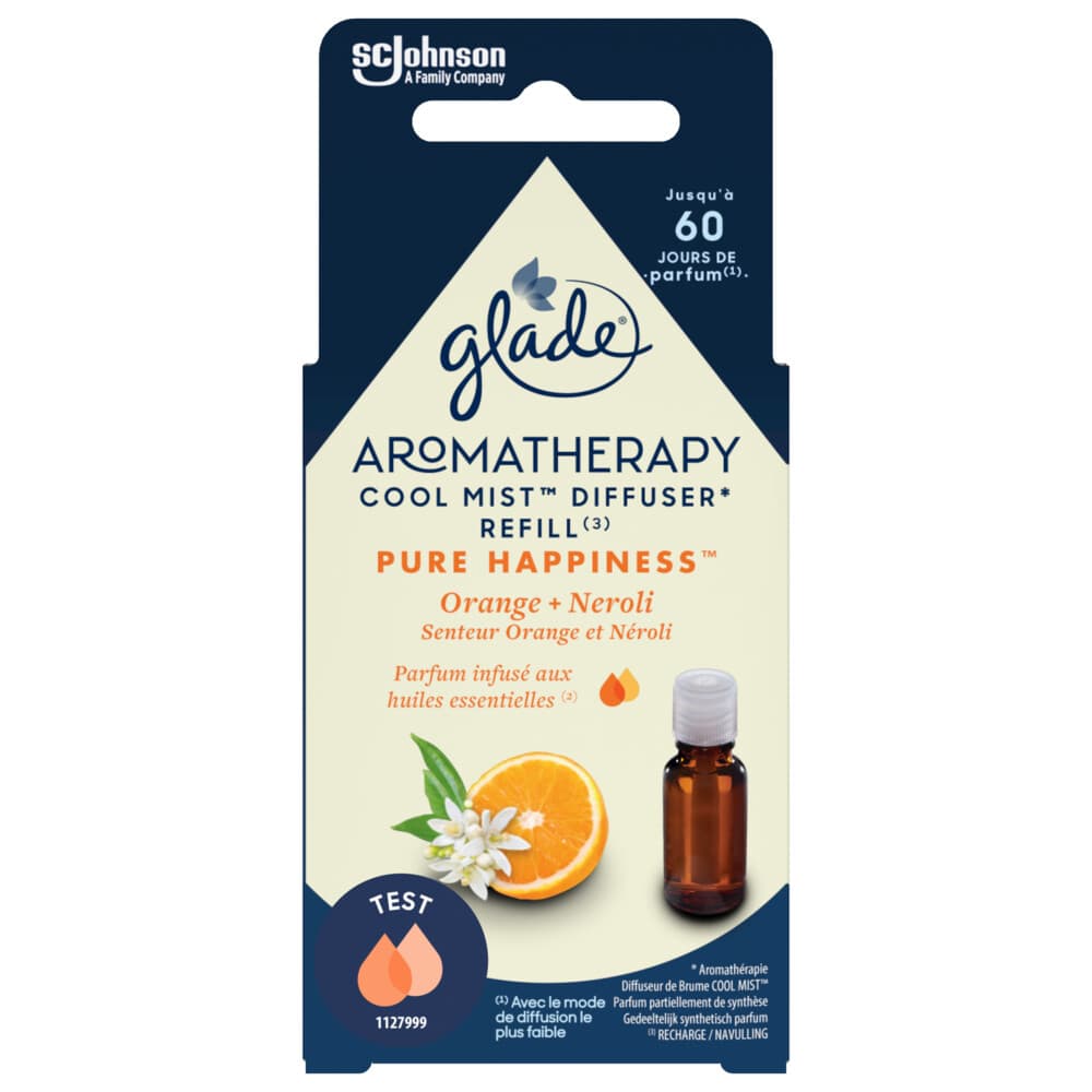 8x Glade Geurverspreider Aromatherapy Cool Mist Navul Pure Happiness 17,4 ml