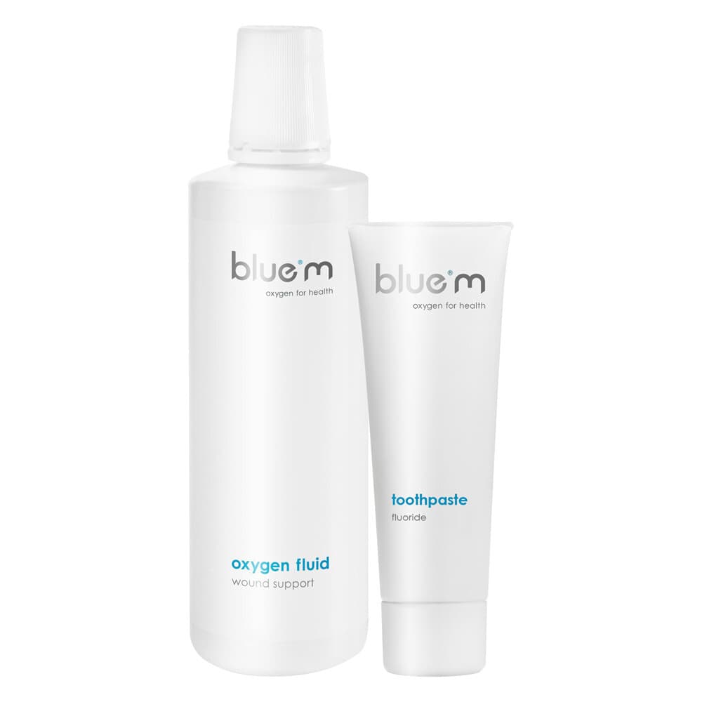 Bluem Oxygen Fluid en Fluoride Tandpasta Pakket