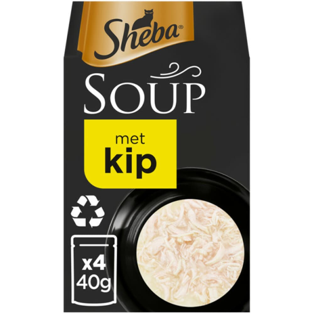 Sheba Soup Kattenvoer Natvoer Kip 4 x 40 gr