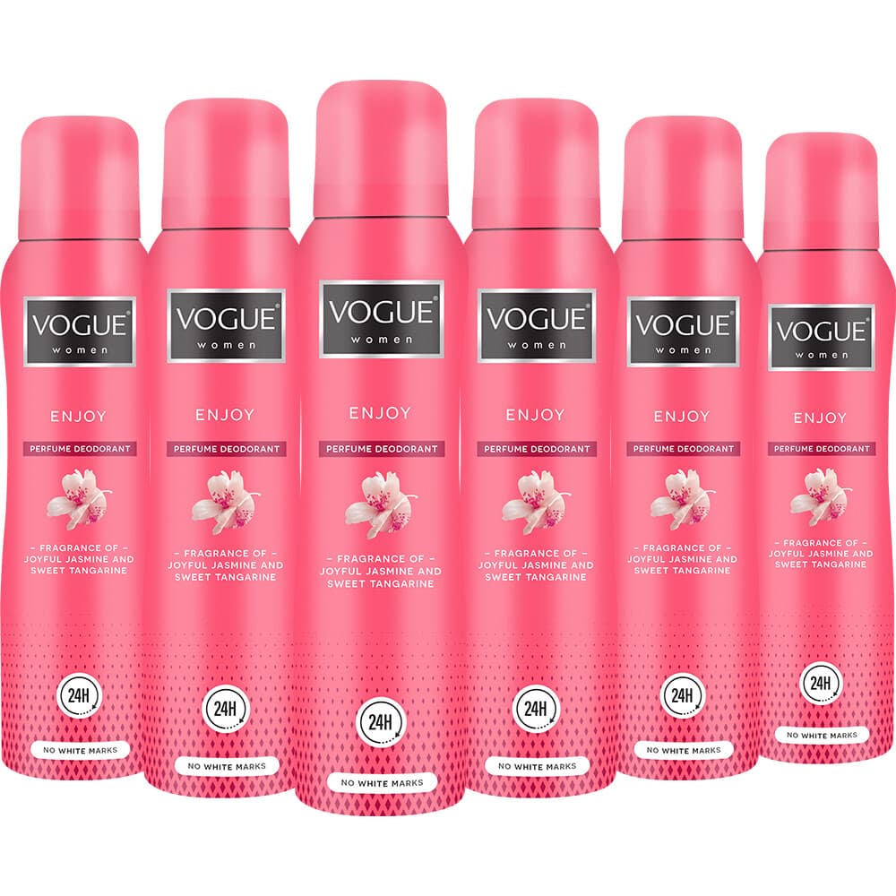 6x Vogue Enjoy Parfum Deodorant 150 ml