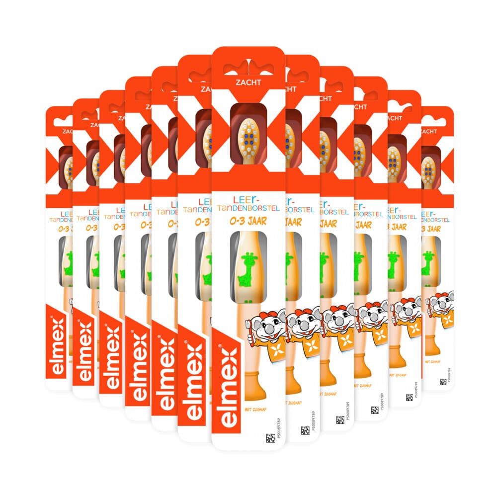 12x Elmex Leertandenborstel Zacht (0-3 jaar)