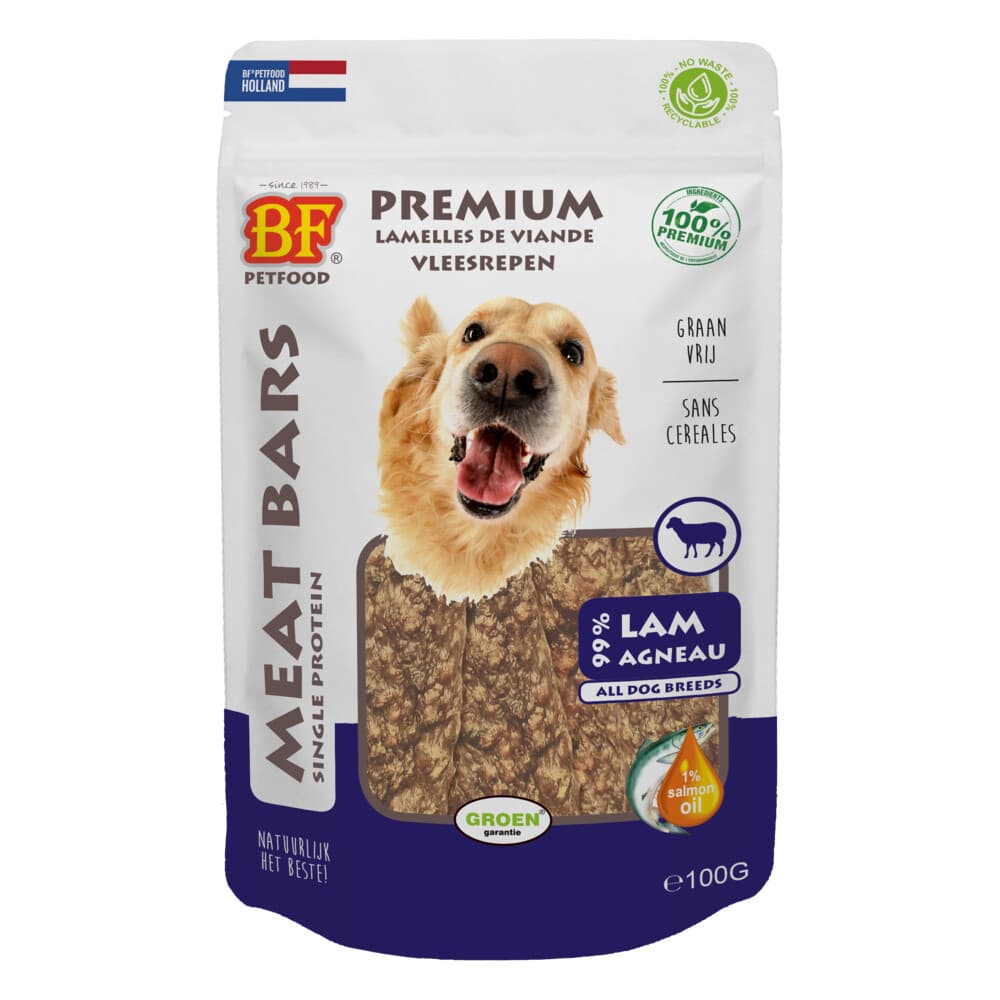 12x BF Petfood Meat Bars Lam 100 gr
