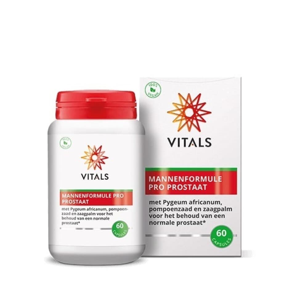 Gratis Verzending: 2x Vitals Mannenformule Pro Prostaat 60 vegacapsules