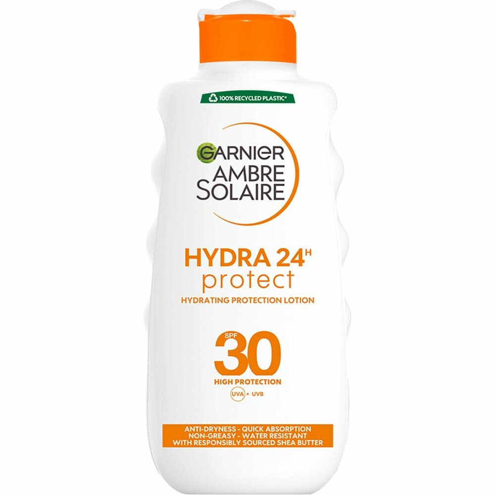 3x Garnier Ambre Solaire Hydra 24 Zonnebrandmelk SPF 30 200 ml