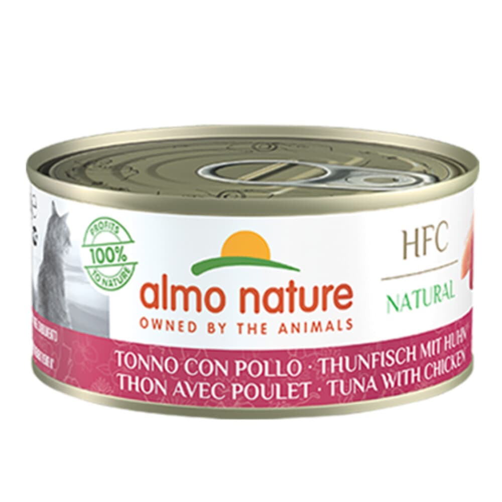 Almo Nature HFC Natural Kattenvoer Nat Blik Tonijn&Kip 150 gr