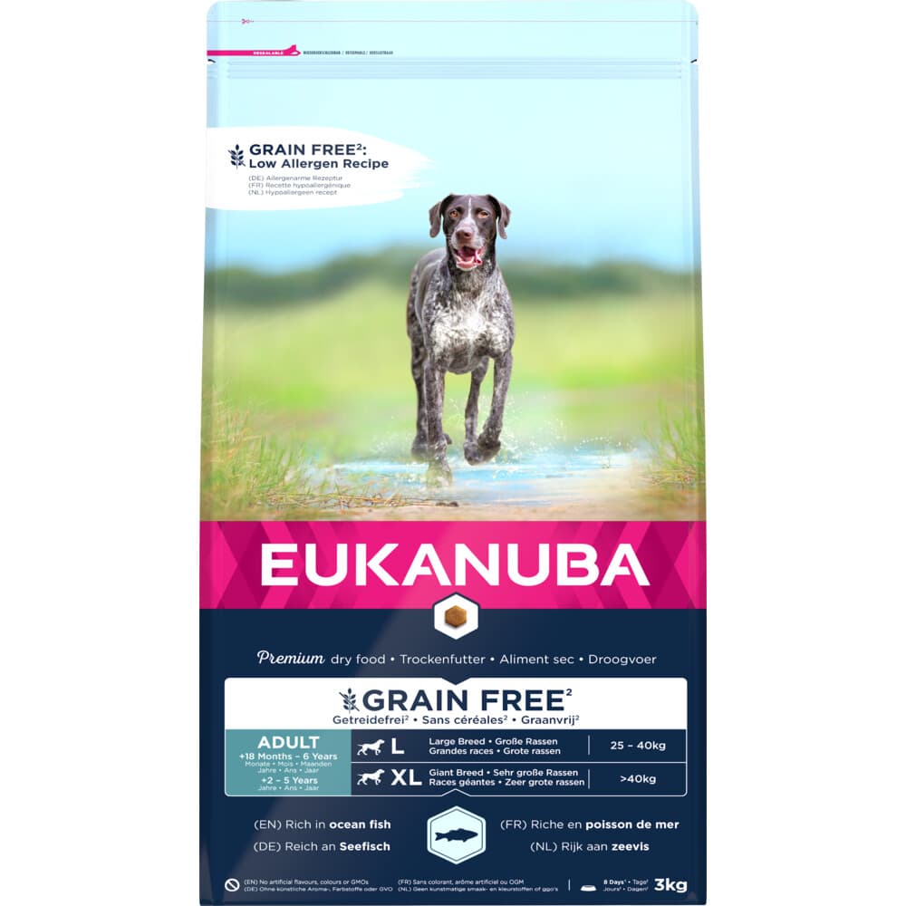 Eukanuba Adult Graanvrij Large Hondenvoer Vis 3 kg