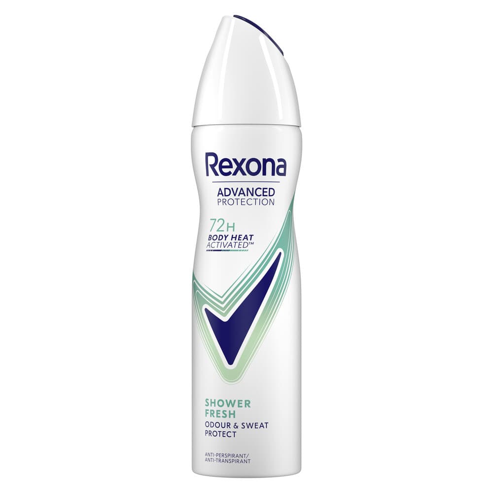 2+1 gratis: Rexona Deodorant Spray Advanced Protection Shower Fresh 150 ml