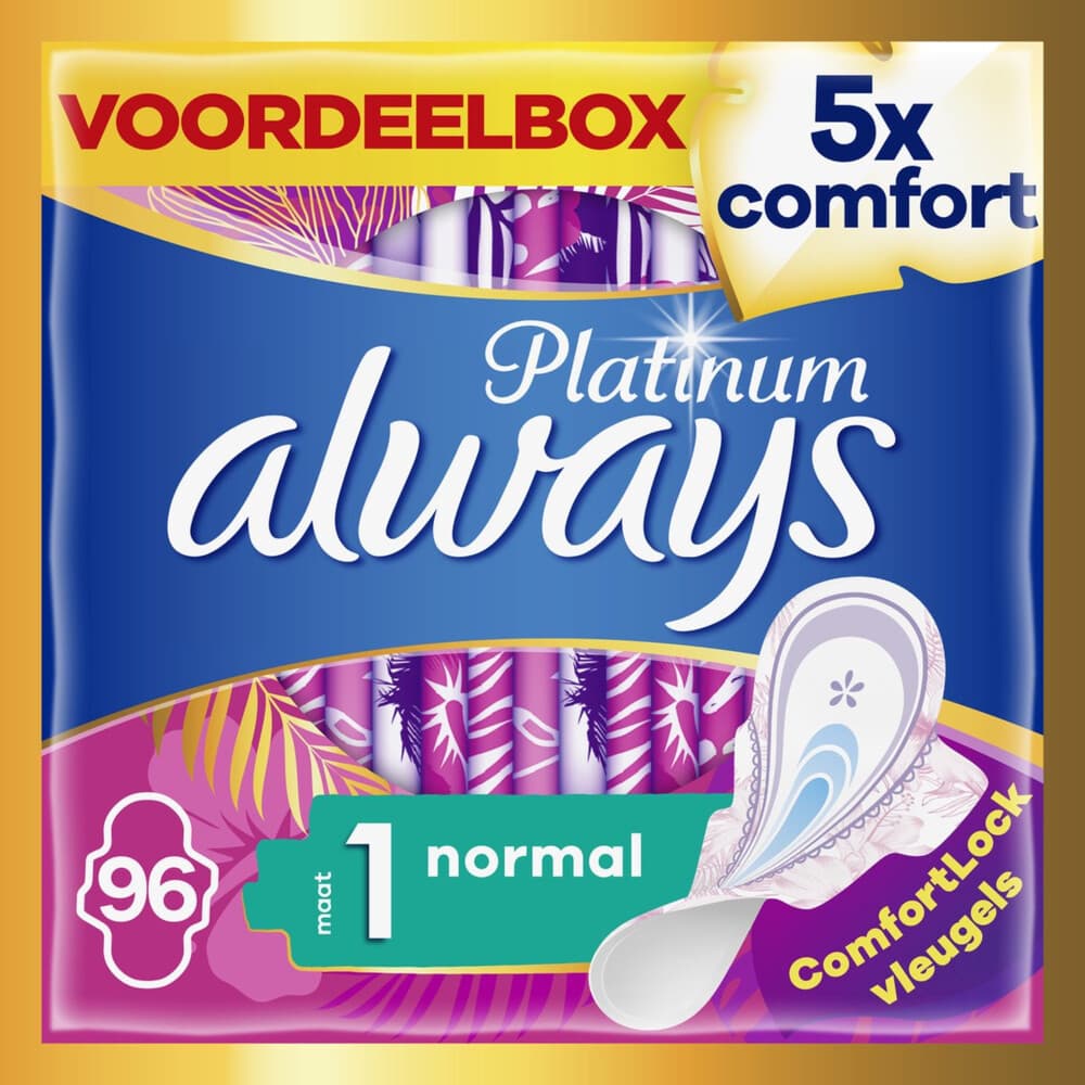 Always Maandverband Platinum Normal Plus 96 stuks