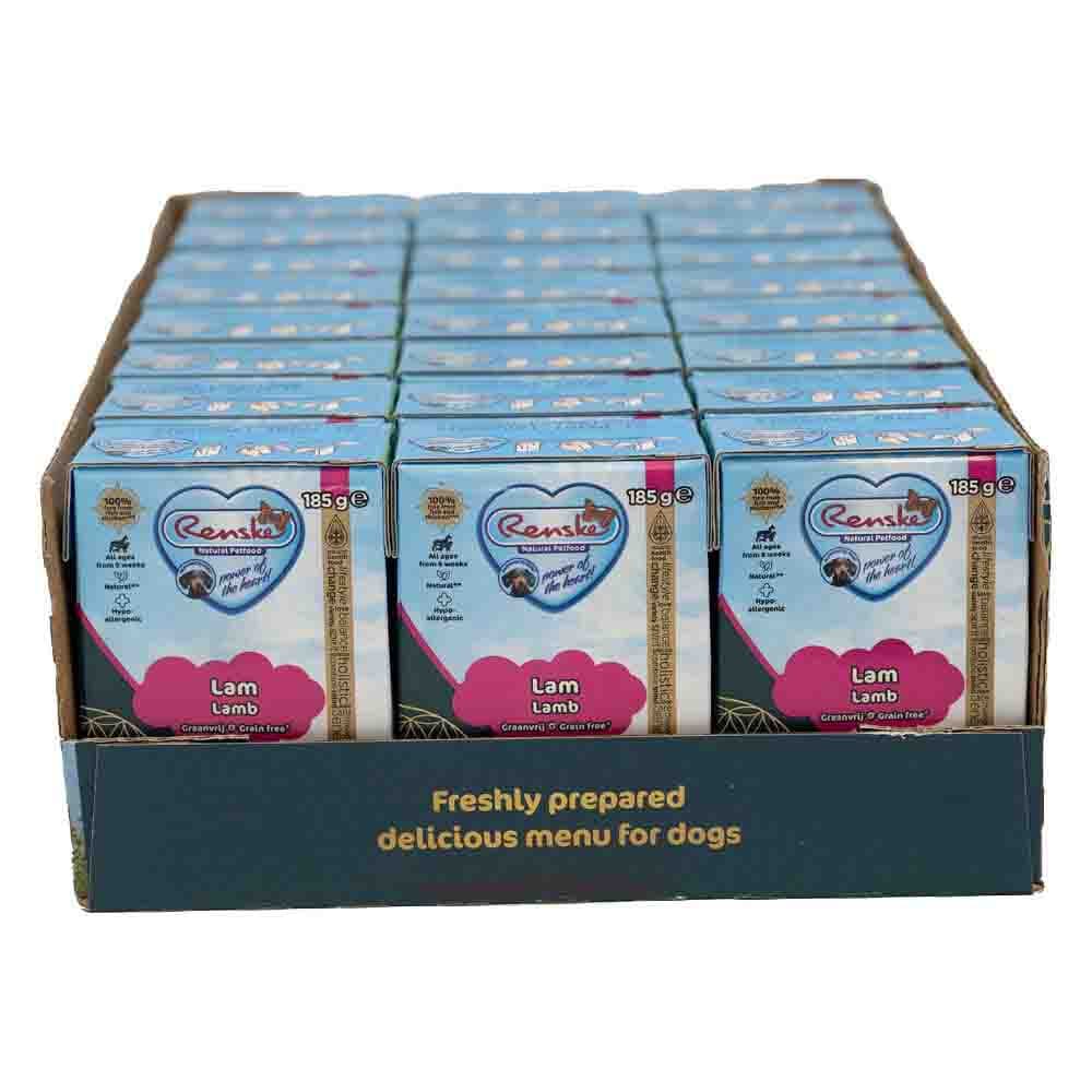 24x Renske Vers Graanvrij Tetra Hondenvoer Nat Lam 185 gr