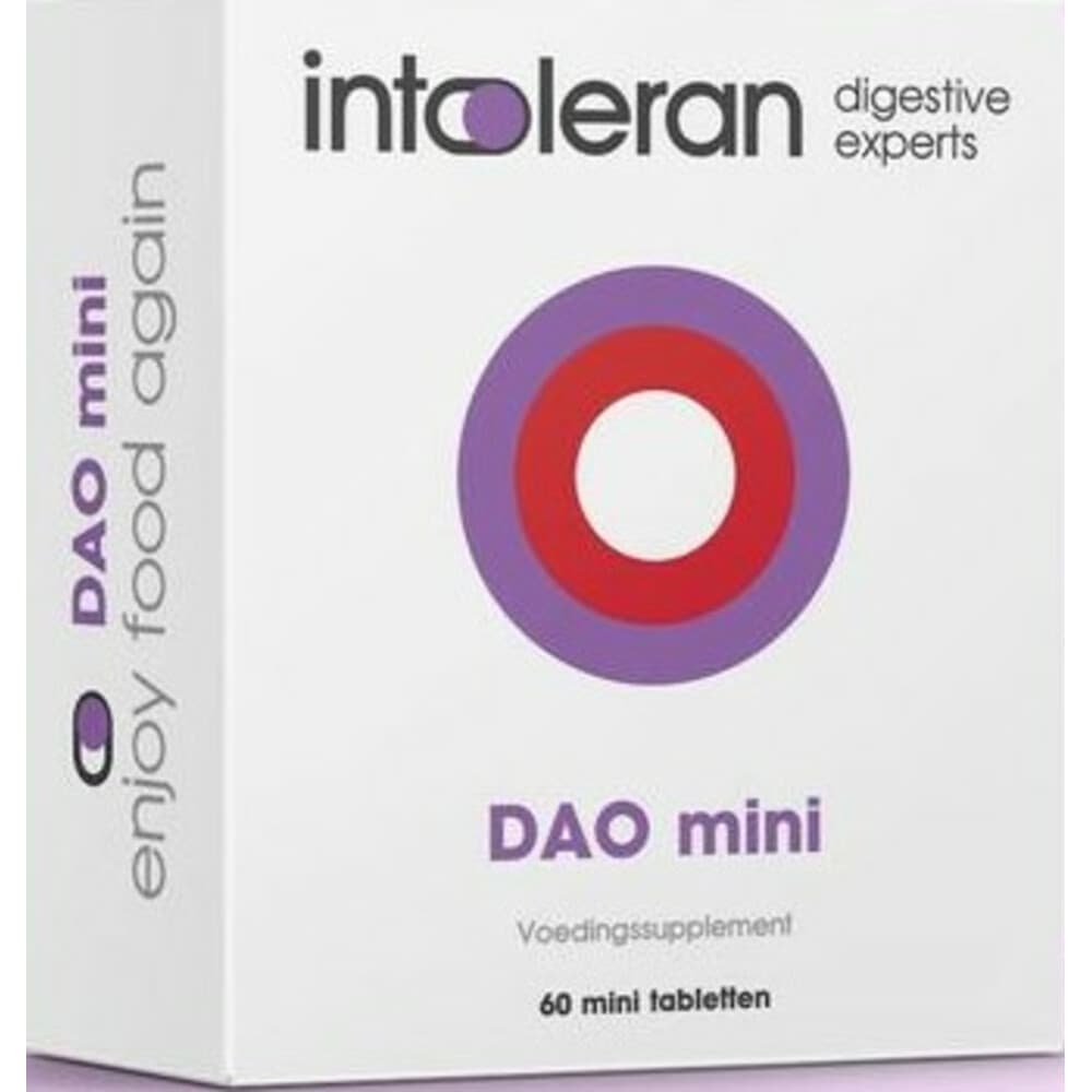 Gratis Verzending: 2x Intoleran DAO Mini 60 tabletten