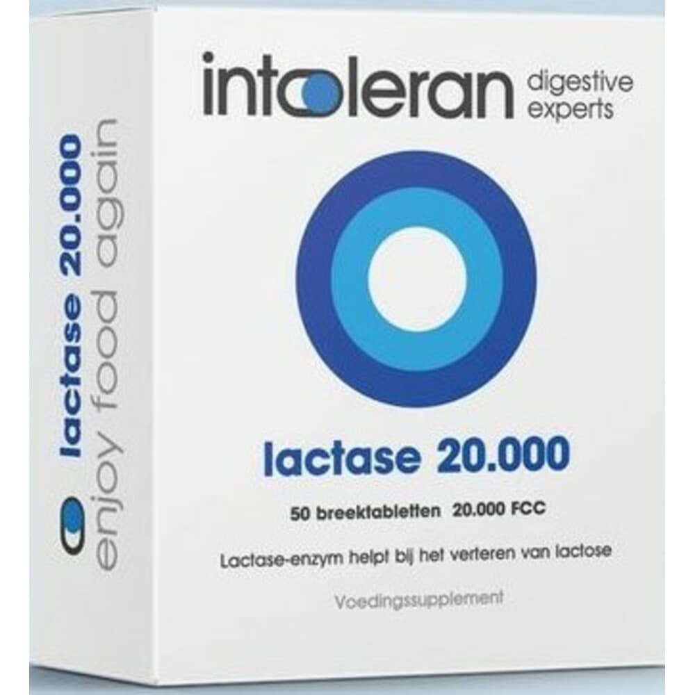 Gratis Verzending: 2x Intoleran Lactase 20.000 50 tabletten