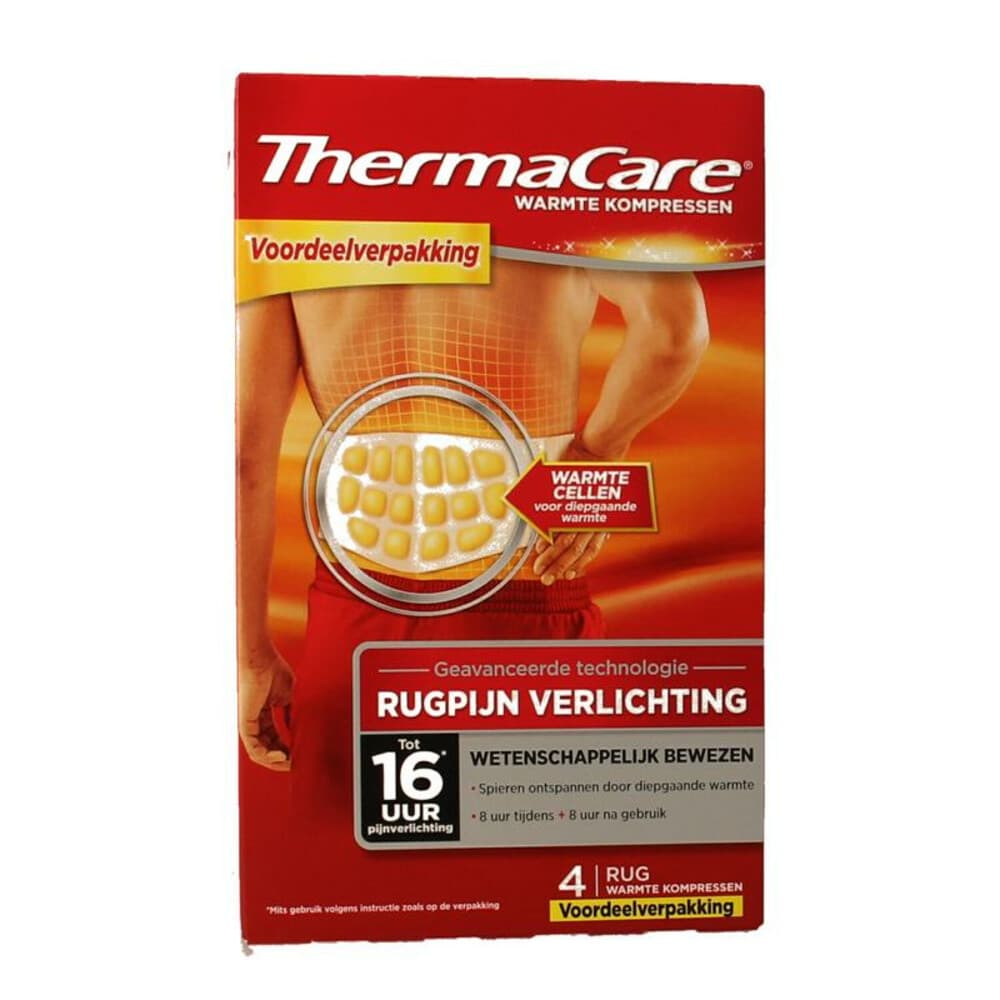 2x Thermacare Promopack Rugpijn Verlichting 4 stuks