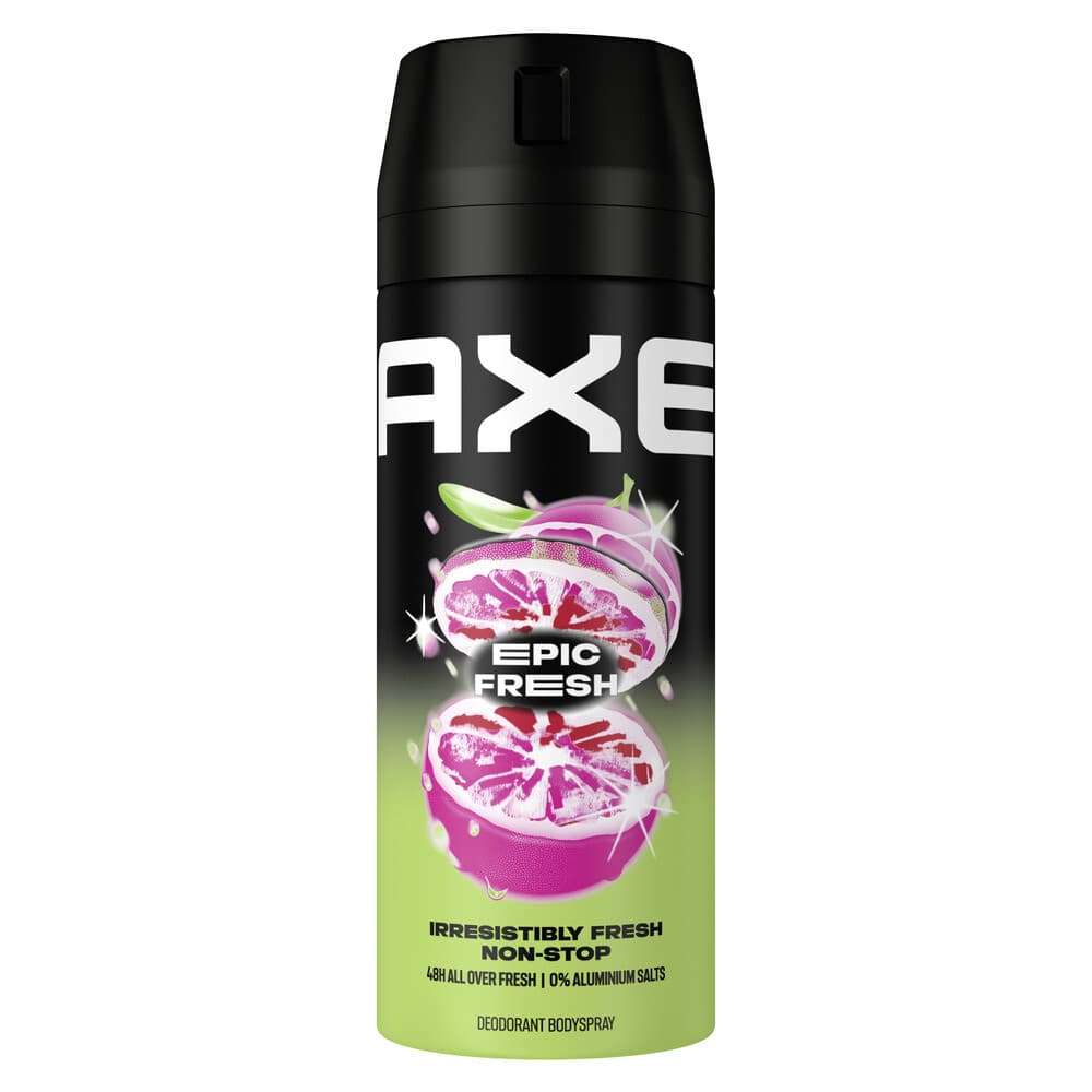 2+1 gratis: Axe Deodorant Bodyspray Epic Fresh 150 ml