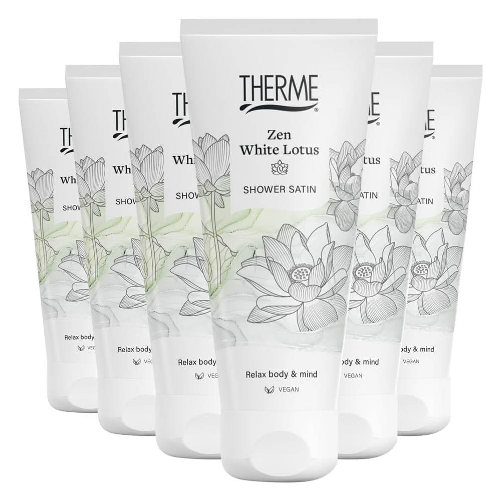 6x Therme Shower Gel Zen White Lotus 200 ml
