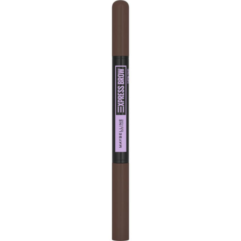 3x Maybelline Brow Satin Duo Wenkbrauwpotlood en Poeder 04 Dark Brown