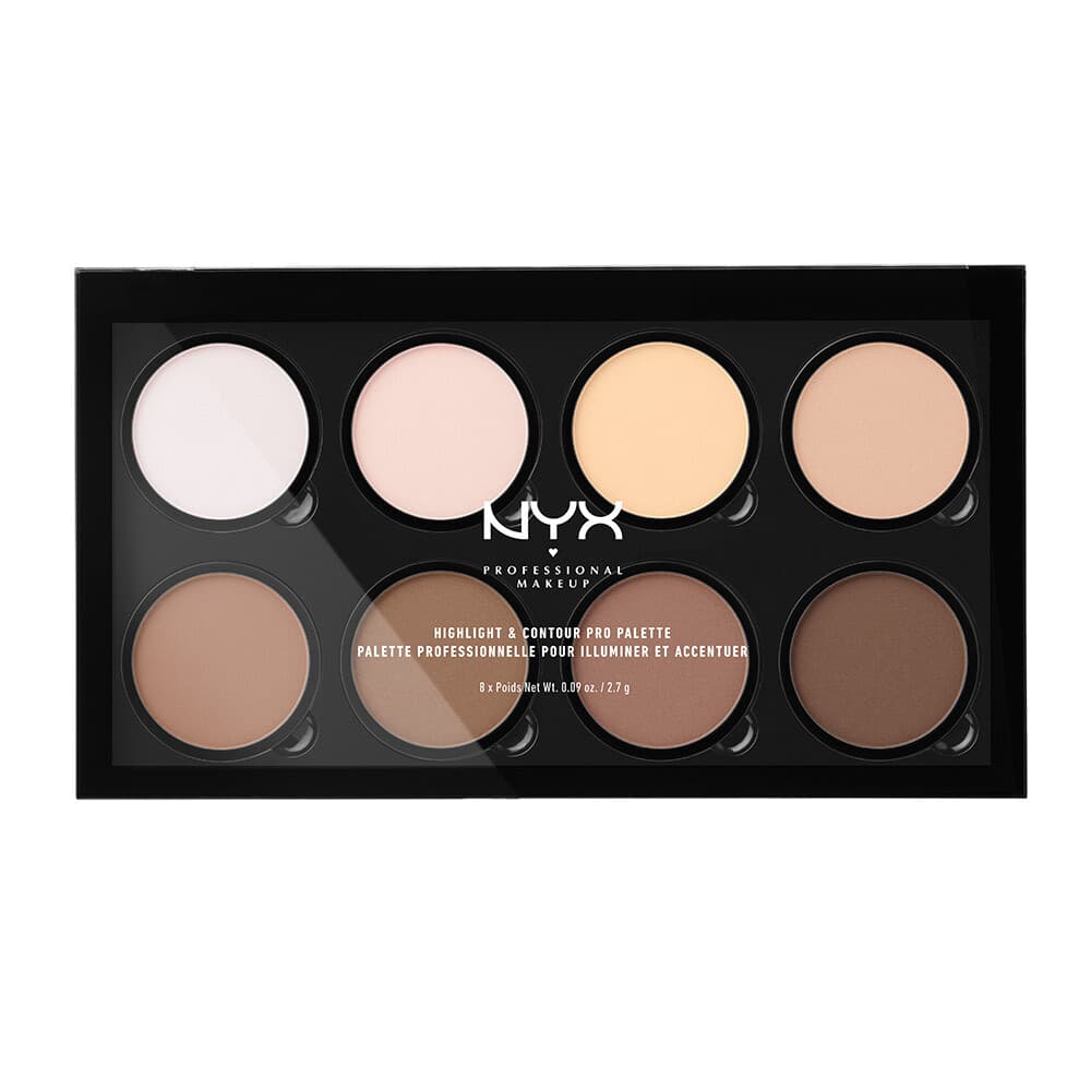 NYX Highlight&Contour Pro Palette 8 kleuren 21.6 gr