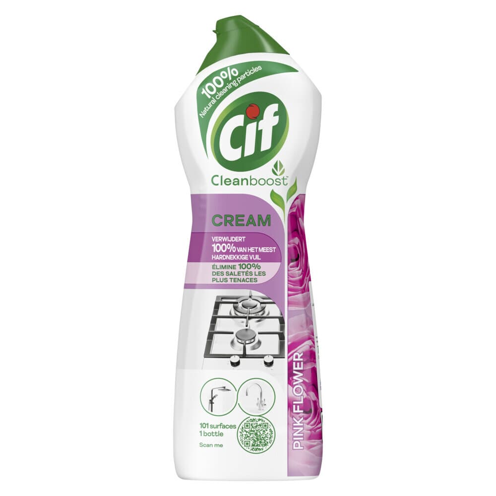Cif Schuurmiddel Cream Pink Flower 750 ml