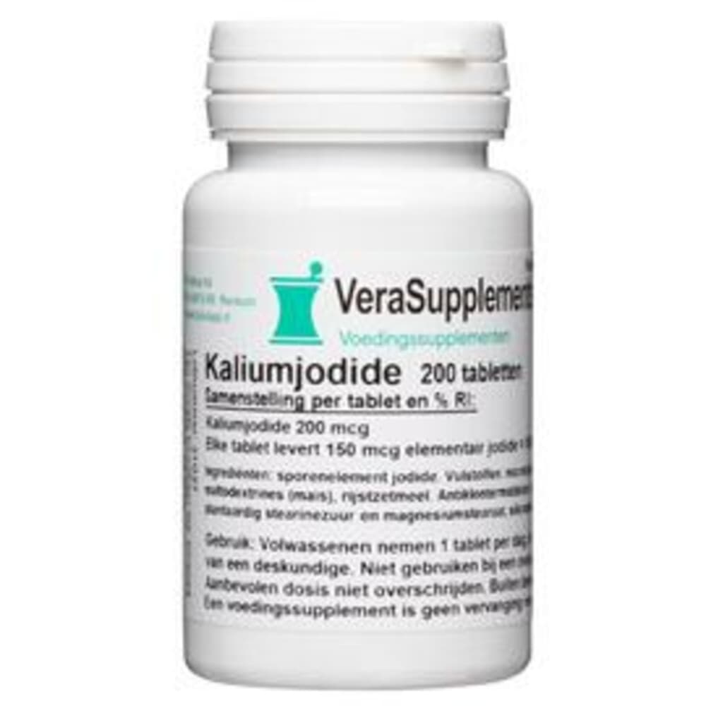 Gratis Verzending: VeraSupplements Kaliumjodide 200 tabletten