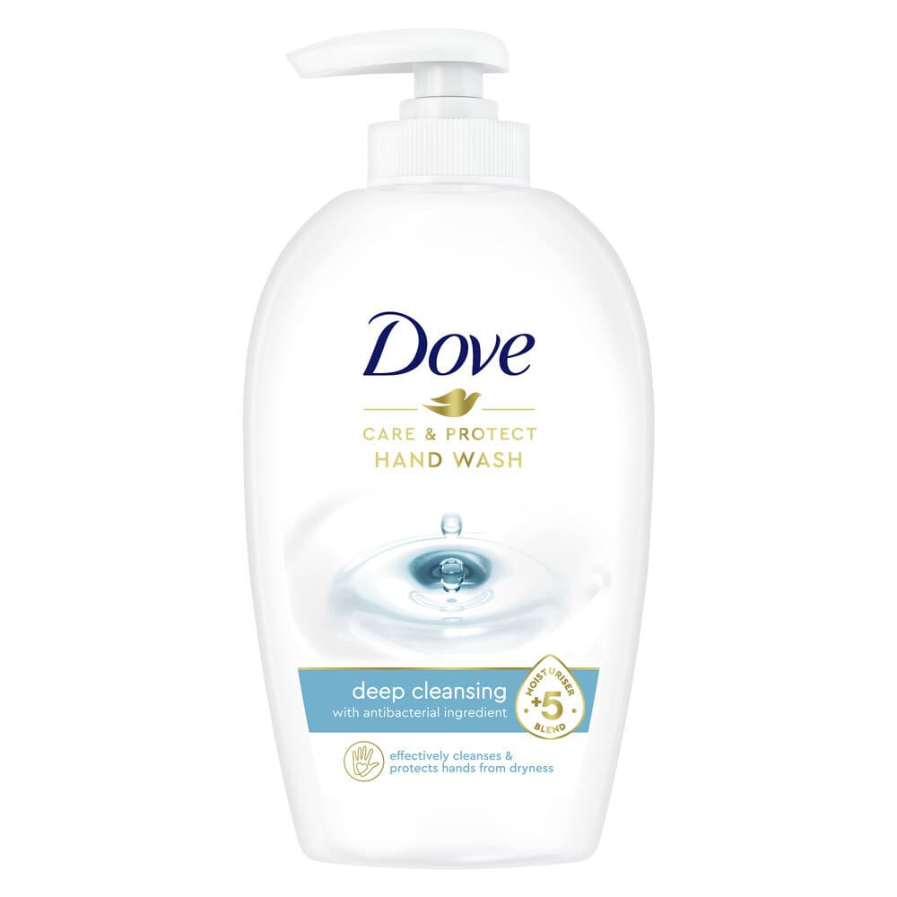 2+1 gratis: Dove Handzeep Care&Protect Deep Cleansing 250 ml