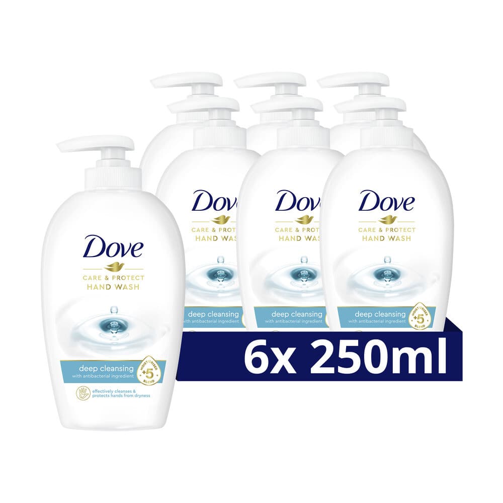 6x Dove Handzeep Care&Protect Deep Cleansing 250 ml
