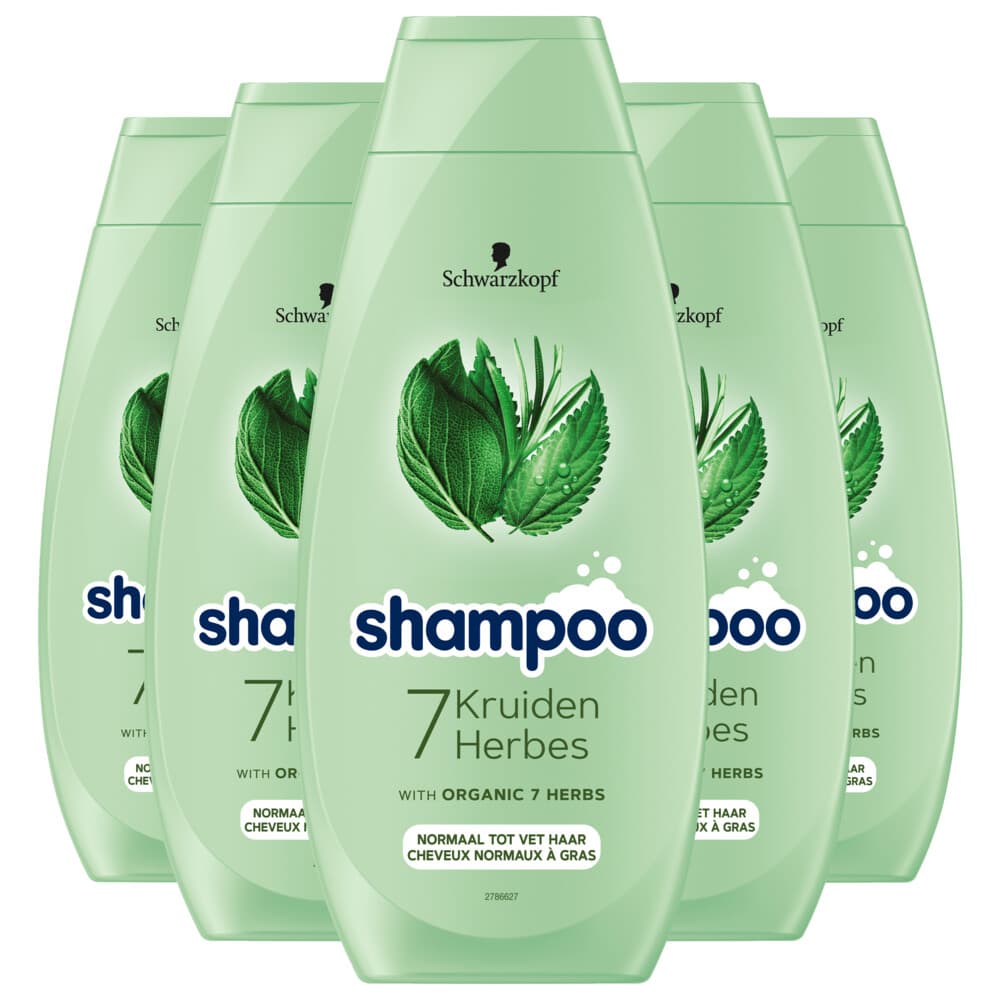 5x Schwarzkopf 7 Kruiden Shampoo 400 ml