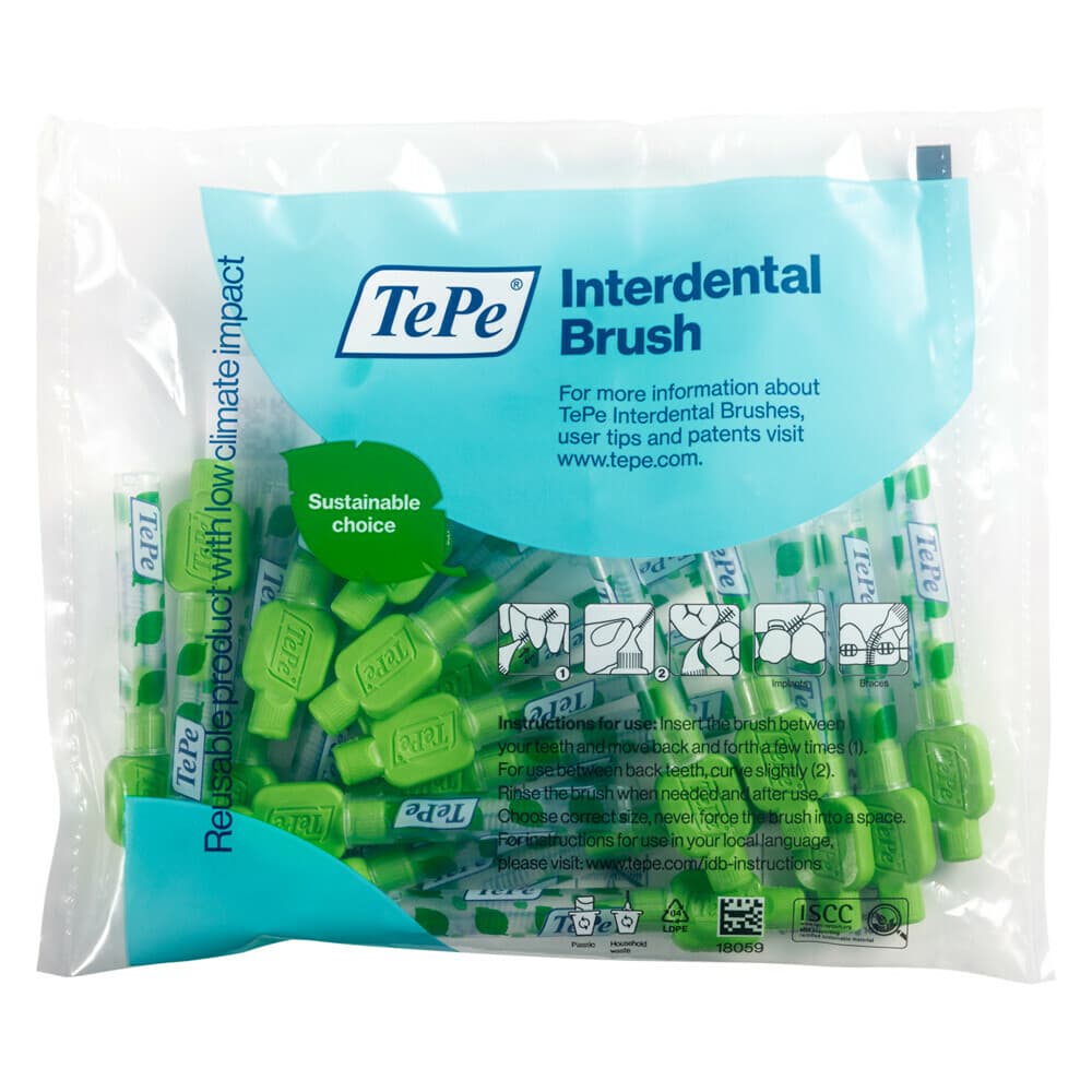 3x TePe Interdentale Ragers Original 0,8 mm Groen 20 stuks