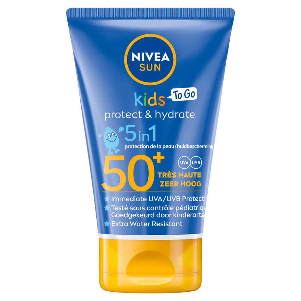 2x NIVEA Sun Protect&Hydrate Zonnecrème Kids Travelsize SPF 50+ 50 ml