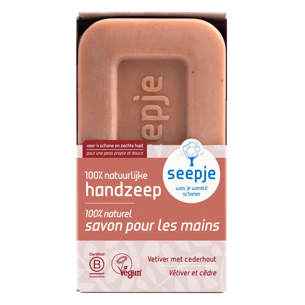 Seepje Vaste Handzeep Vetiver met Cederhout 120 gr