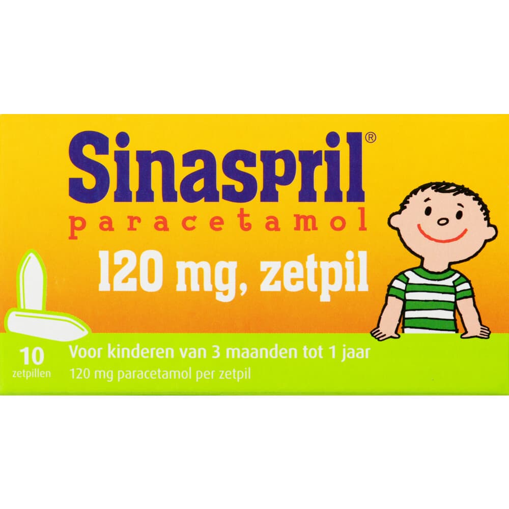 Sinaspril Paracetamol 120mg Zetpil 10 stuks