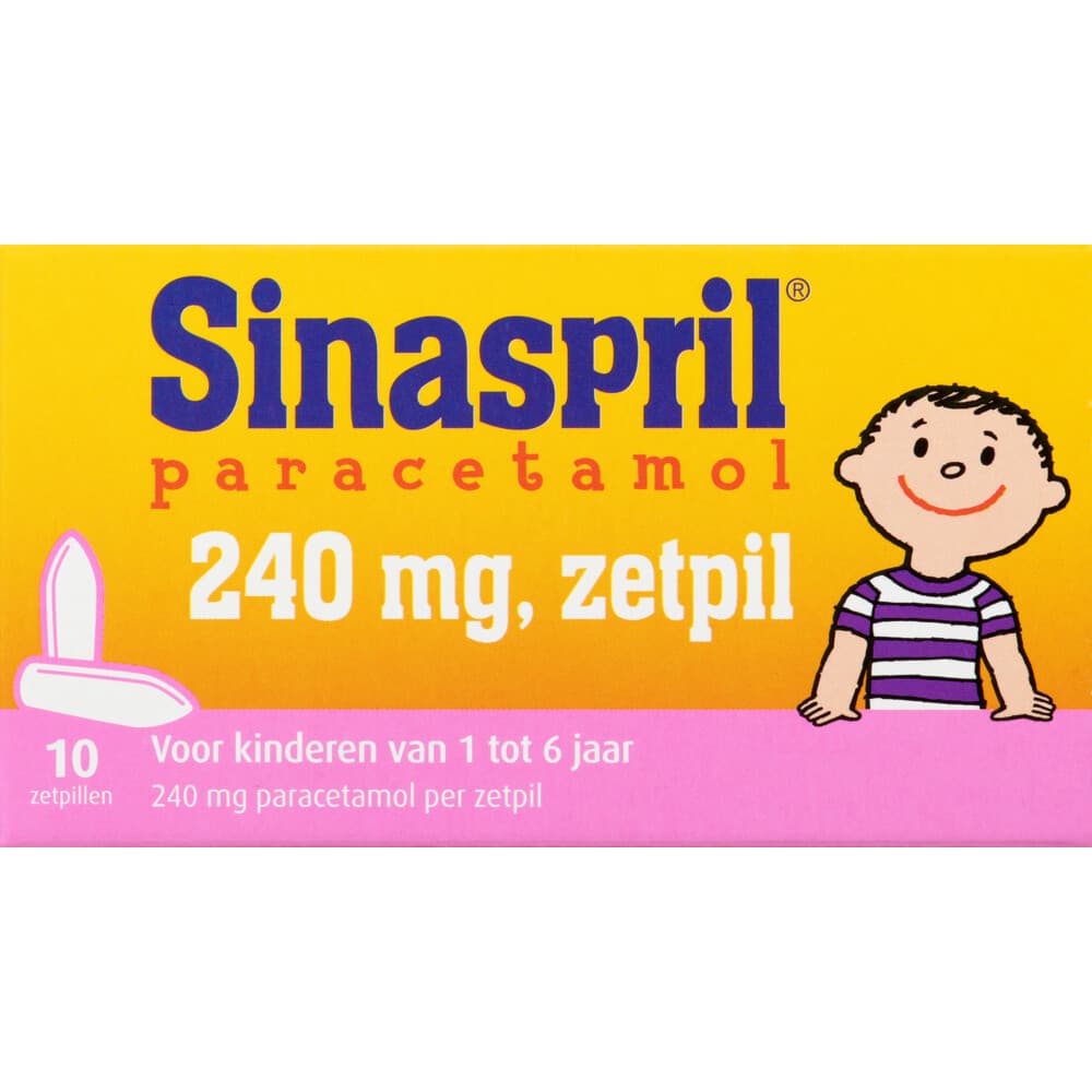Sinaspril Paracetamol 240mg Zetpil 10 stuks