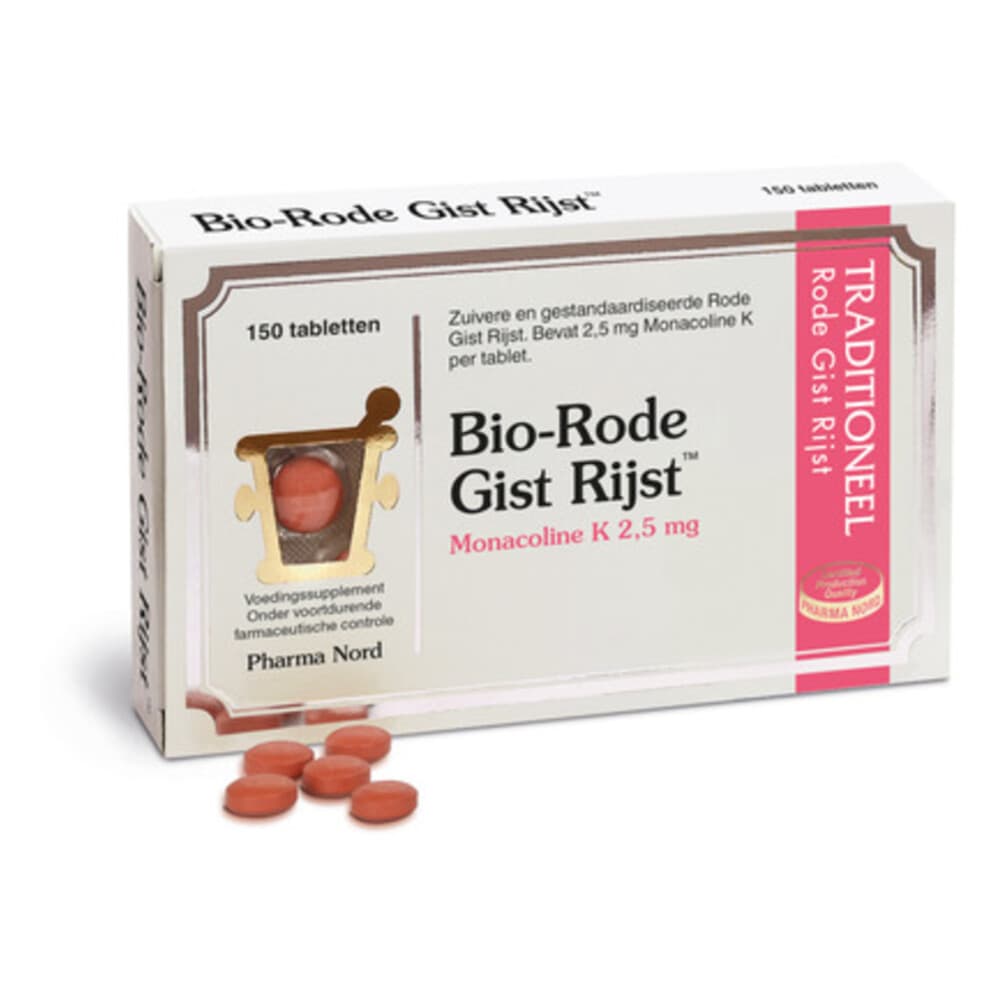 Gratis Verzending: 2x Pharma Nord Bio-Rode Gist Rijst 150 tabletten