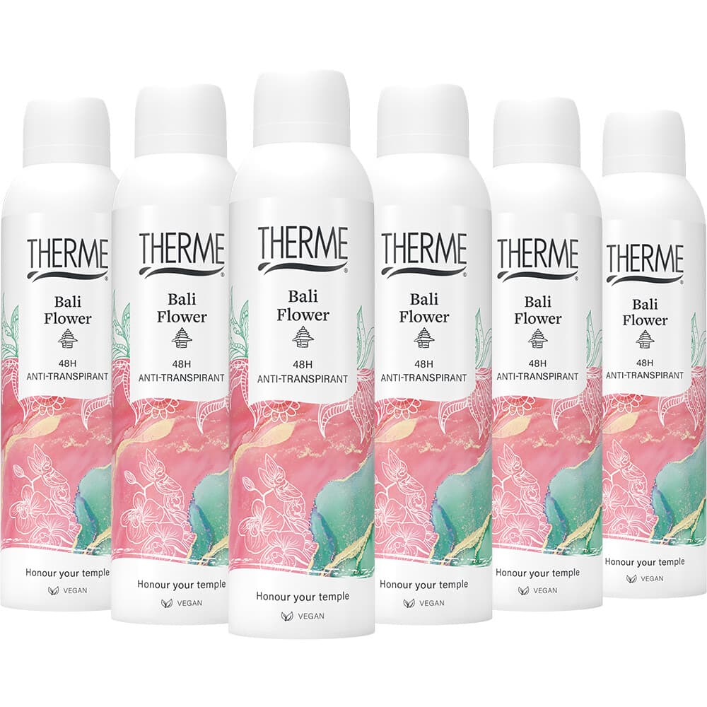6x Therme Anti-Transpirant Bali Flower 150 ml