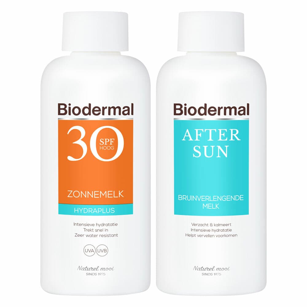 Biodermal SPF30 Zonnebescherming&Verzorging Pakket
