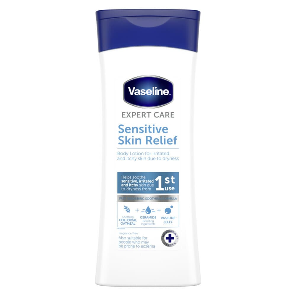 2+1 gratis: Vaseline Bodylotion Sensitive Skin Relief 400 ml
